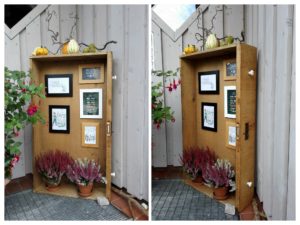 Herbstdeko Schublade mit Bildern
